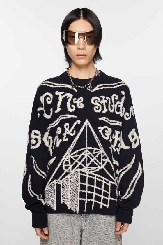 (image for) Fun Jacquard logo jumper